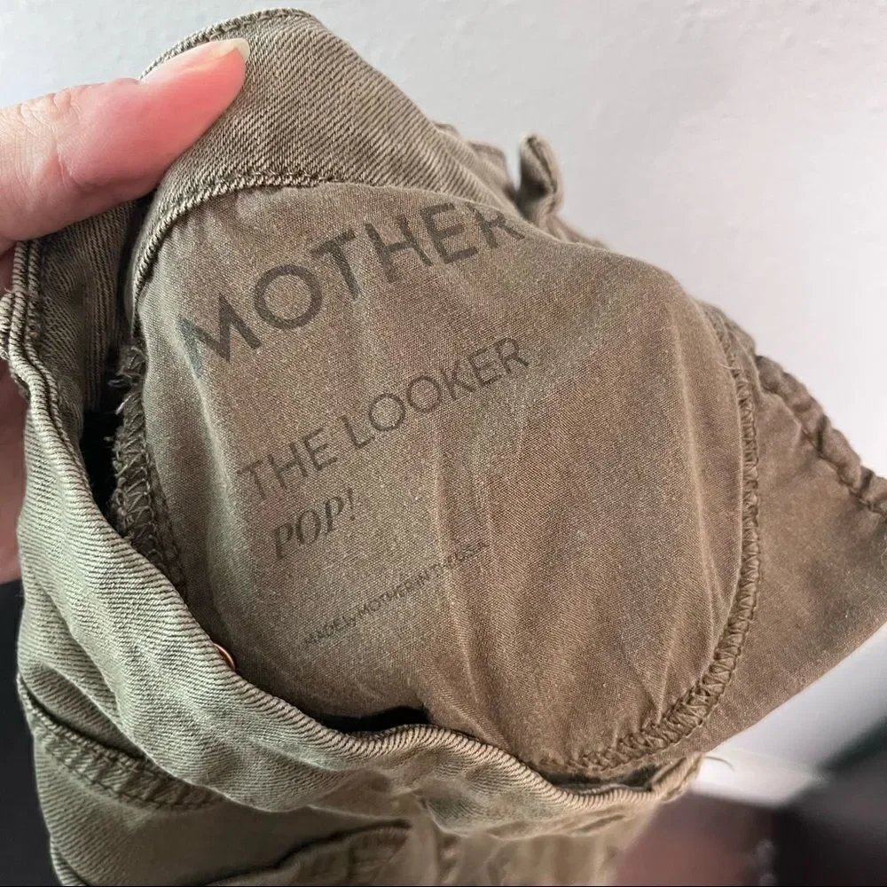 Mother The Looker Pop! Jeans Green